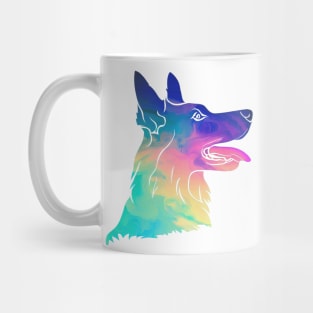 Psychedelic German Shepherd Mug